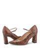 Marc Fisher Ltd. Marc Fisher Ltd. Women's Genevie Snake-Embossed Leather Mary Jane Pumps - 3