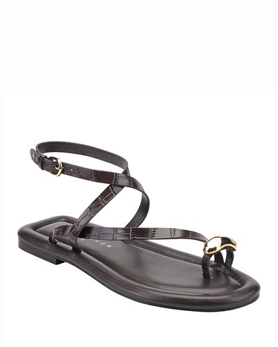 Marc Fisher Ltd. Marc Fisher Ltd. Women's Gynnie Flat Casual Strappy Sandals