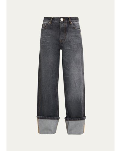 Marc Jacobs Cuffed Wide-Leg Jeans