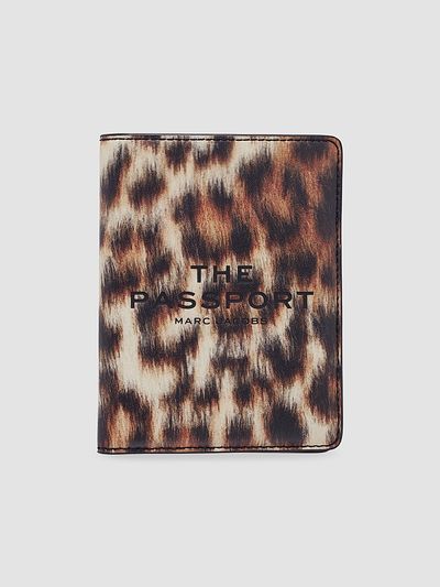 Marc Jacobs Leopard-Print Leather Passport Case