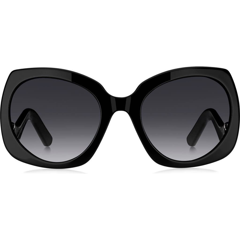 Marc Jacobs Marc Jacobs 57mm Gradient Butterfly Sunglasses