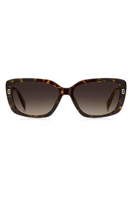 Marc Jacobs Marc Jacobs 57mm Gradient Rectangular Sunglasses