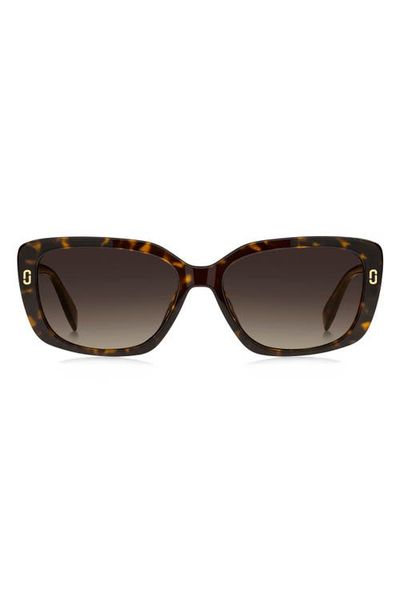 Marc Jacobs Marc Jacobs 57mm Gradient Rectangular Sunglasses