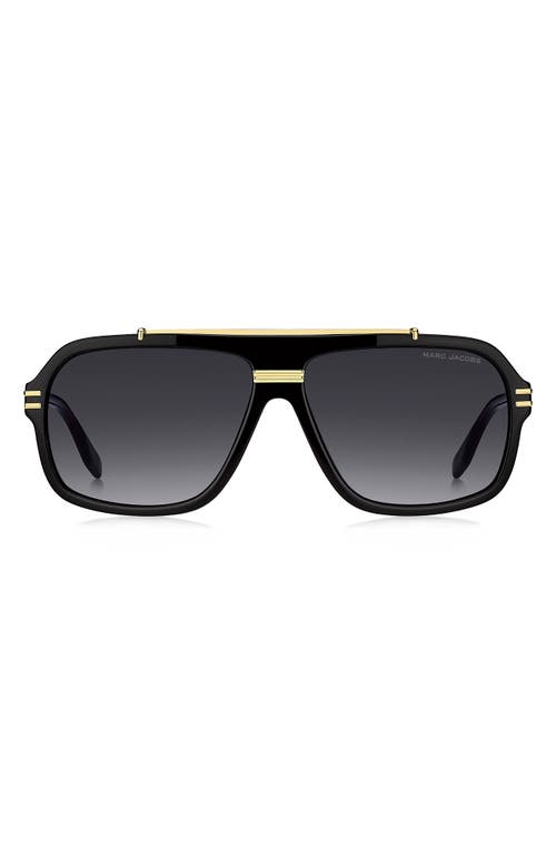 Marc Jacobs Marc Jacobs 58mm Gradient Flat Top Rectangular Sunglasses