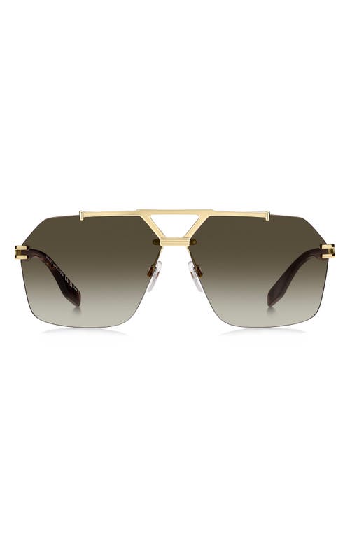 Marc Jacobs Marc Jacobs 63mm Oversize Gradient Geometric Square Sunglasses