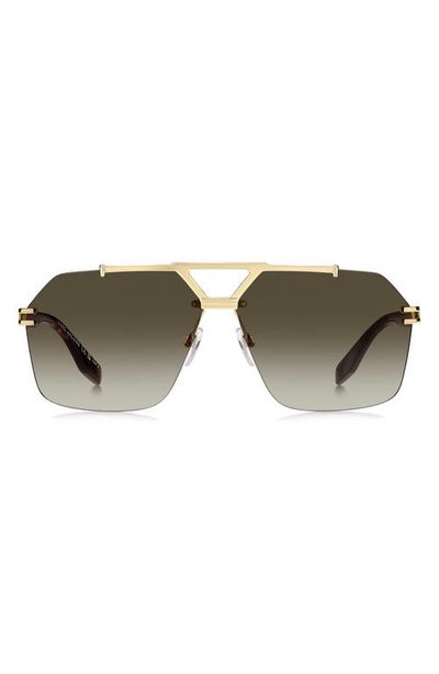 Marc Jacobs Marc Jacobs 63mm Oversize Gradient Geometric Square Sunglasses