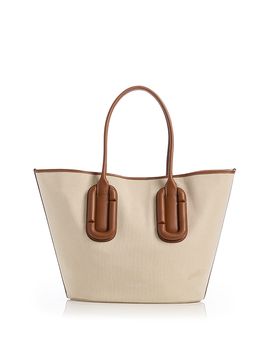 Marc Jacobs Marc Jacobs Babe Canvas & Leather Tote