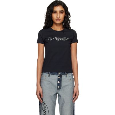 Marc Jacobs Marc Jacobs Black 'Perfect' Shrunken T-shirt