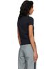 Marc Jacobs Marc Jacobs Black 'Perfect' Shrunken T-shirt - 3