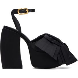 Marc Jacobs Marc Jacobs Black 'The Bow' Platform Heeled Sandals