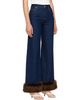 Marc Jacobs Marc Jacobs Blue Faux Fur Cropped Jeans - 2