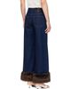 Marc Jacobs Marc Jacobs Blue Faux Fur Cropped Jeans - 3