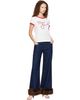 Marc Jacobs Marc Jacobs Blue Faux Fur Cropped Jeans - 4