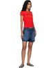 Marc Jacobs Marc Jacobs Blue Grommet Denim Shorts - 4