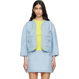 Marc Jacobs Marc Jacobs Blue 'Pop J Marc' Tweed Jacket