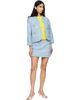 Marc Jacobs Marc Jacobs Blue 'Pop J Marc' Tweed Miniskirt - 4
