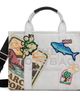 Marc Jacobs Marc Jacobs Blue 'The Camp Patchwork' Denim Medium Tote - 1