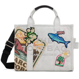 Marc Jacobs Marc Jacobs Blue 'The Camp Patchwork' Denim Medium Tote