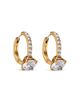Marc Jacobs Marc Jacobs Crystal Proposal Ring Hoop Earrings - 1