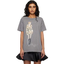 Marc Jacobs Marc Jacobs Gray 'Look 22' Oversized T-shirt