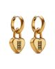 Marc Jacobs Marc Jacobs Heart Padlock Charm Hoop Earrings - 1