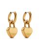 Marc Jacobs Marc Jacobs Heart Padlock Charm Hoop Earrings - 3