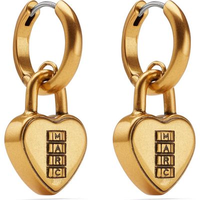 Marc Jacobs Marc Jacobs Heart Padlock Huggie Hoop Earrings