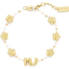 Marc Jacobs Marc Jacobs MJ Balloon Bead & Freshwater Pearl Bracelet