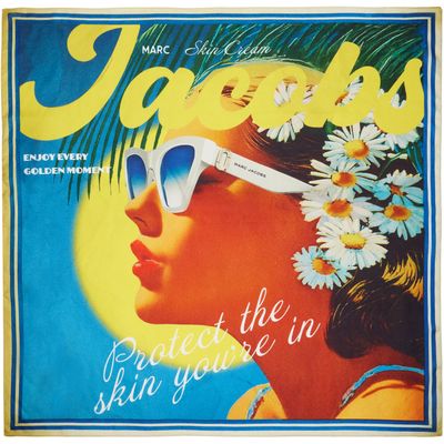 Marc Jacobs Marc Jacobs Multicolor Sun Poster Silk Scarf