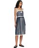 Marc Jacobs Marc Jacobs Navy Ribbon Strap Chiffon Midi Dress - 4