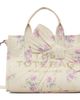 Marc Jacobs Marc Jacobs Off-White Antique Floral Canvas Oversized Bow Medium Tote - 1