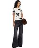 Marc Jacobs Marc Jacobs Off-White Bow Shrunken T-shirt - 4