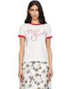 Marc Jacobs Marc Jacobs Off-White 'Marc' Logo Ringer Femme T-shirt - 1