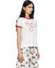 Marc Jacobs Marc Jacobs Off-White 'Marc' Logo Ringer Femme T-shirt - 2