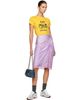 Marc Jacobs Marc Jacobs PInk Layered Satin Slip Midi Skirt - 4
