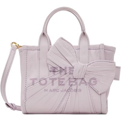 Marc Jacobs Marc Jacobs Purple Canvas Oversized Bow Crossbody Tote