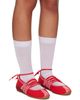Marc Jacobs Marc Jacobs Red & Pink 'The 400 Bleeckerina' Ballerina Flats - 4