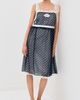 Marc Jacobs Marc Jacobs Ribbon Strap Chiffon Dress Navy Multi - 6