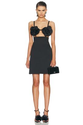 Marc Jacobs Marc Jacobs Satin Daisy Applique Dress
