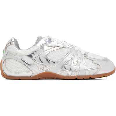 Marc Jacobs Marc Jacobs Silver 'The Metallic 72 Spring' Sneakers