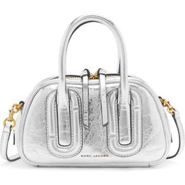 Marc Jacobs Marc Jacobs The Babe Mini Metallic Leather Top Handle Bag