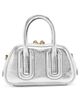 Marc Jacobs Marc Jacobs The Babe Mini Metallic Leather Top Handle Bag - 3