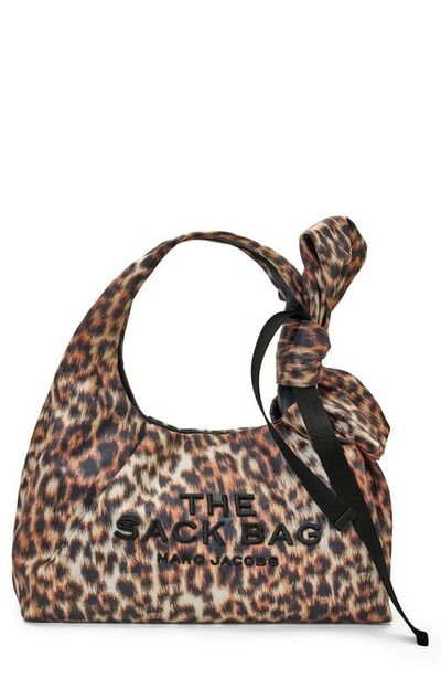 Marc Jacobs Marc Jacobs The Bow Leopard Nylon Sack Bag