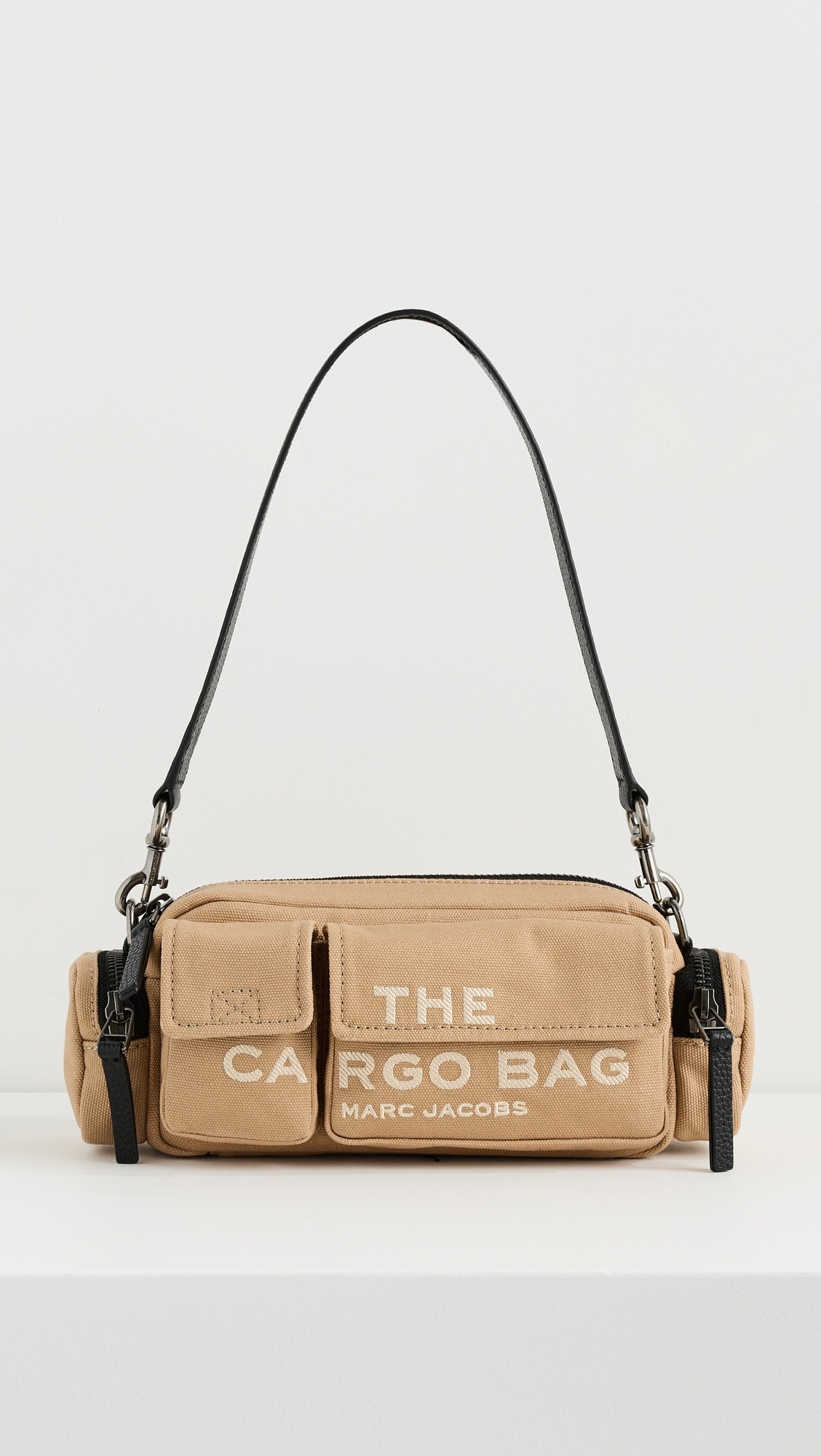 お値下げ！MARC JACOBS CARGO BAG キャメル Marc Jacobs - The Cargo Canvas Shoulder Bag Camel One Size