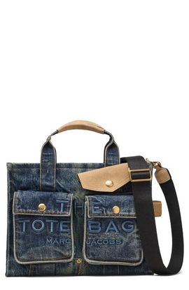 Marc Jacobs Marc Jacobs The Denim Suede Medium Cargo Tote Bag