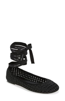 Marc Jacobs Marc Jacobs The Logo Ribbon Ballet Flat