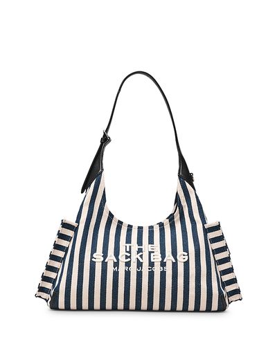 Marc Jacobs Marc Jacobs The Sack Belted Stripe Canvas Bag