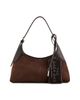 Marc Jacobs Marc Jacobs The Small Belted Suede Sack Shoulder Bag Dark Brown One - 1