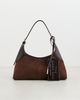 Marc Jacobs Marc Jacobs The Small Belted Suede Sack Shoulder Bag Dark Brown One - 2