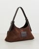 Marc Jacobs Marc Jacobs The Small Belted Suede Sack Shoulder Bag Dark Brown One - 4